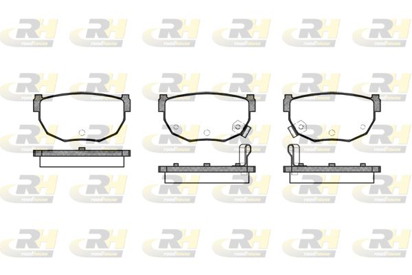 ROADHOUSE Комплект тормозных колодок, дисковый тормоз 2151.12