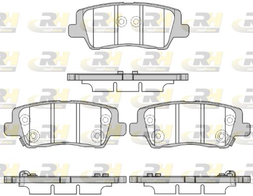 ROADHOUSE Комплект тормозных колодок, дисковый тормоз 21564.05