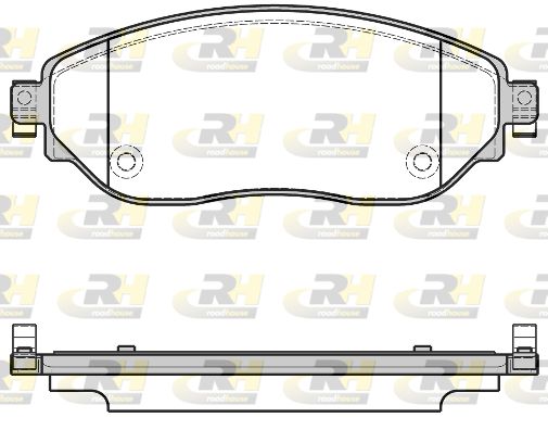 ROADHOUSE Комплект тормозных колодок, дисковый тормоз 21617.08