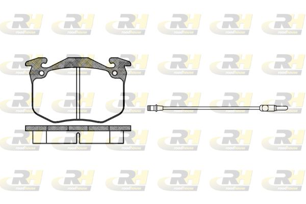 ROADHOUSE Комплект тормозных колодок, дисковый тормоз 2163.02