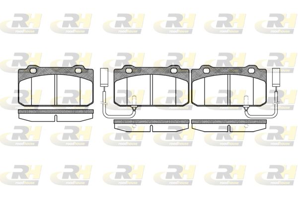 ROADHOUSE Комплект тормозных колодок, дисковый тормоз 2210.12
