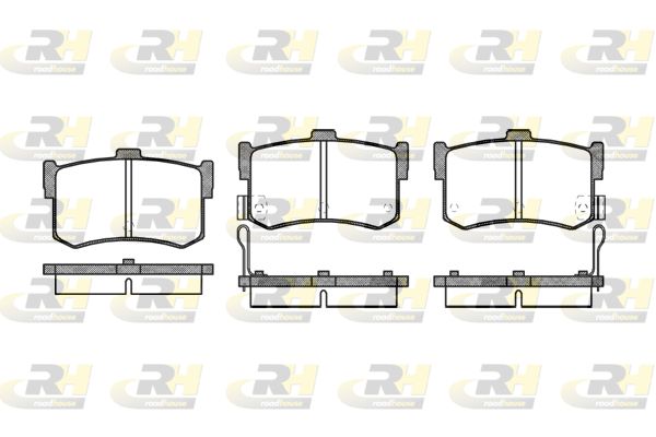 ROADHOUSE Комплект тормозных колодок, дисковый тормоз 2242.02