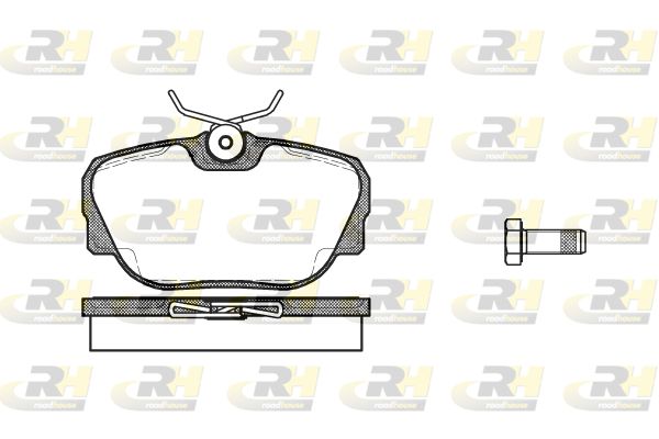 ROADHOUSE Комплект тормозных колодок, дисковый тормоз 2296.00