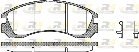 ROADHOUSE Комплект тормозных колодок, дисковый тормоз 2354.32