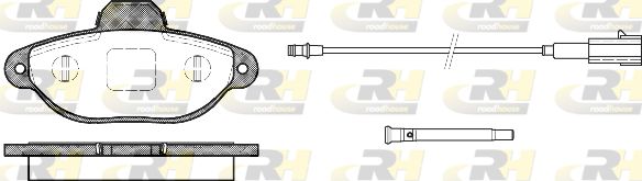 ROADHOUSE Комплект тормозных колодок, дисковый тормоз 2414.21