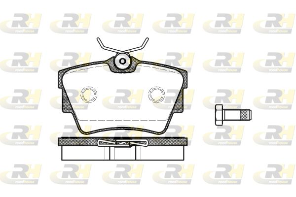 ROADHOUSE Комплект тормозных колодок, дисковый тормоз 2591.10