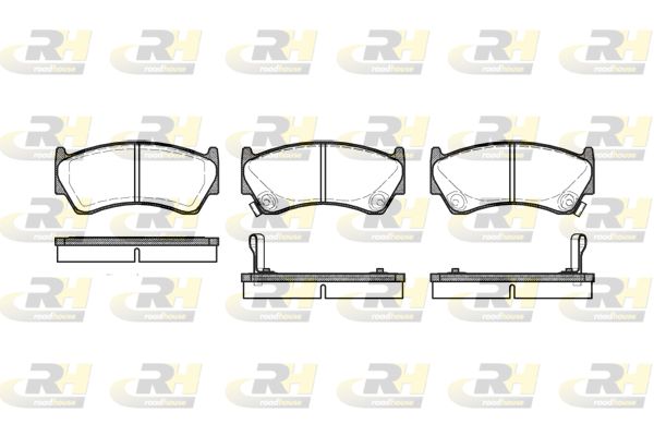 ROADHOUSE Комплект тормозных колодок, дисковый тормоз 2592.02