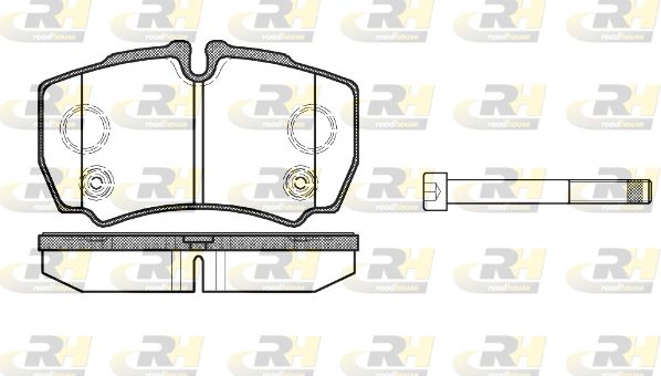 ROADHOUSE Комплект тормозных колодок, дисковый тормоз 2849.10