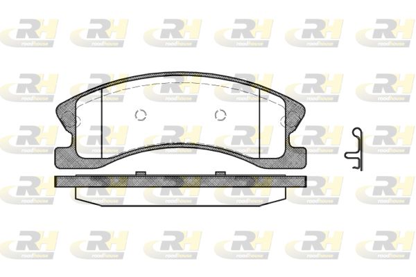 ROADHOUSE Комплект тормозных колодок, дисковый тормоз 2973.02