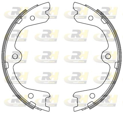 ROADHOUSE Комплект тормозных колодок, стояночная тормозная с 4264.00