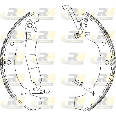 ROADHOUSE Комплект тормозных колодок 4688.01