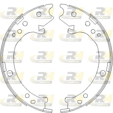 ROADHOUSE Комплект тормозных колодок, стояночная тормозная с 4690.00