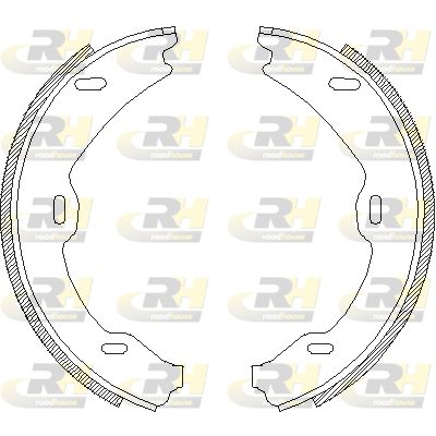 ROADHOUSE stabdžių trinkelių komplektas, stovėjimo stabdis 4706.01