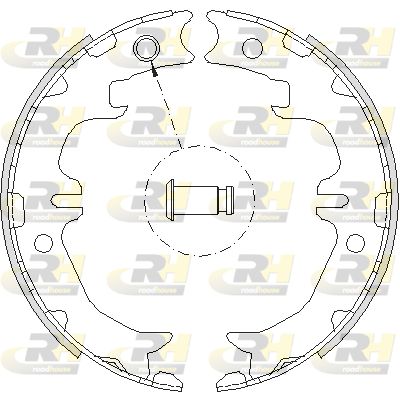 ROADHOUSE Барабанная тормозная колодка, стояночный тормоз 4742.00