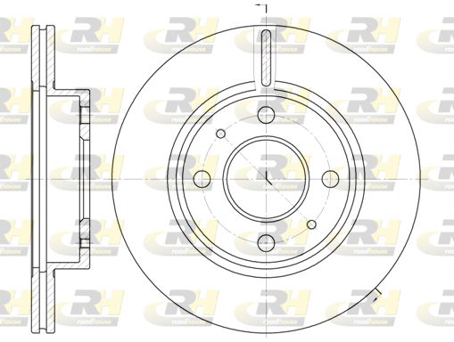 ROADHOUSE stabdžių diskas 6105.10