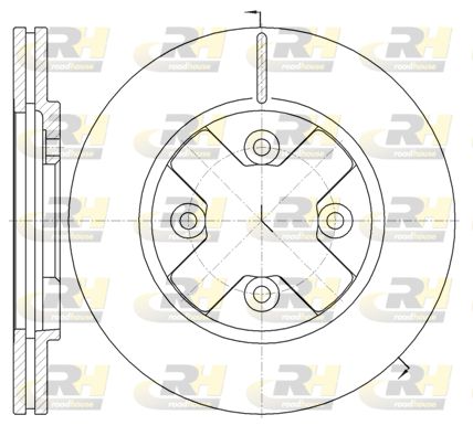 ROADHOUSE Тормозной диск 6145.10