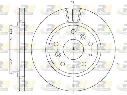 ROADHOUSE Тормозной диск 6237.10