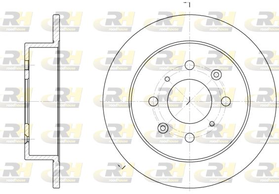 ROADHOUSE Тормозной диск 6521.00