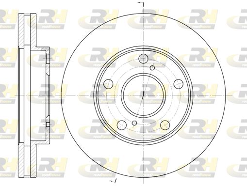 ROADHOUSE Тормозной диск 6571.10