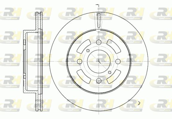ROADHOUSE Тормозной диск 6642.10