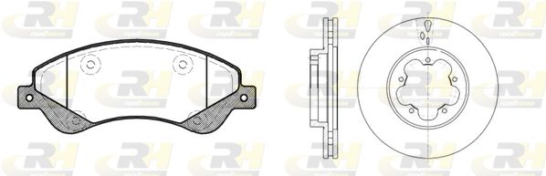 ROADHOUSE stabdžių rinkinys, diskiniai stabdžiai 81251.00