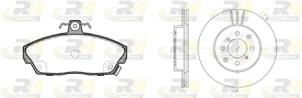 ROADHOUSE Комплект тормозов, дисковый тормозной механизм 8337.01
