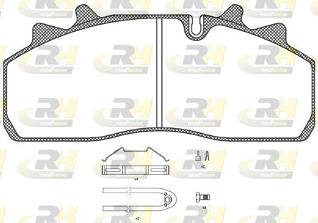 ROADHOUSE Комплект тормозных колодок, дисковый тормоз JSX 21254.80