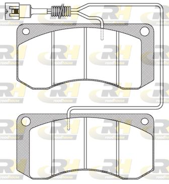 ROADHOUSE Комплект тормозных колодок, дисковый тормоз JSX 2258.41