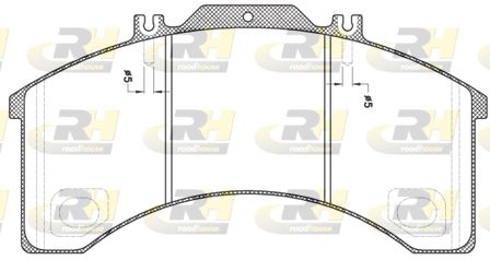 ROADHOUSE Комплект тормозных колодок, дисковый тормоз JSX 2498.00