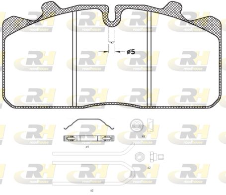 ROADHOUSE Комплект тормозных колодок, дисковый тормоз JSX 2658.30