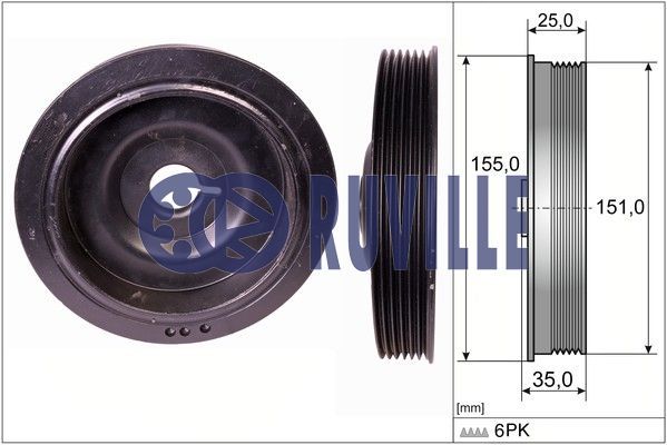 RUVILLE skriemulys, alkūninis velenas 515511