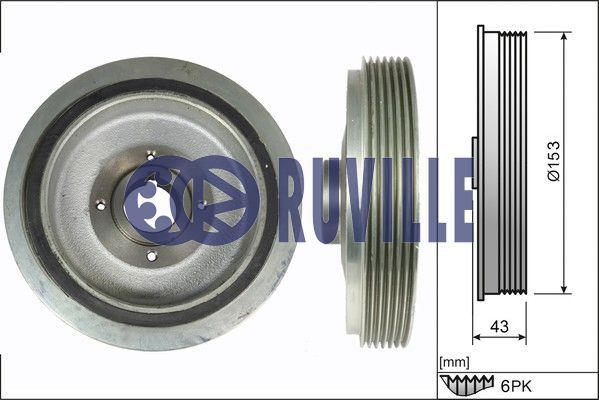 RUVILLE skriemulys, alkūninis velenas 515901