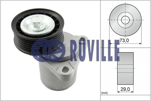 RUVILLE Натяжная планка, поликлиновой ремень 55252