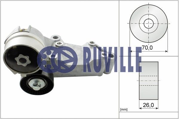 RUVILLE Натяжная планка, поликлиновой ремень 55260