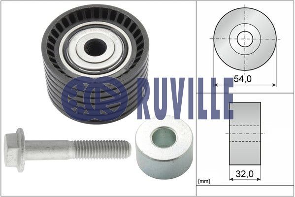 RUVILLE kreipiantysis skriemulys, paskirstymo diržas 55633