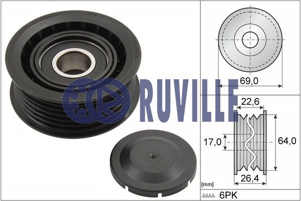 RUVILLE kreipiantysis skriemulys, V formos rumbuotas dirža 55700