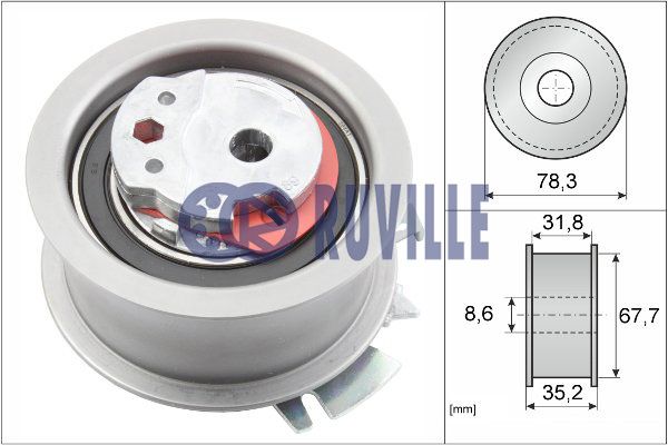 RUVILLE Натяжной ролик, ремень ГРМ 55766