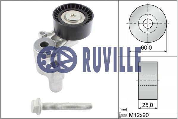 RUVILLE įtempiklio svirtis, V formos rumbuotas diržas 55925