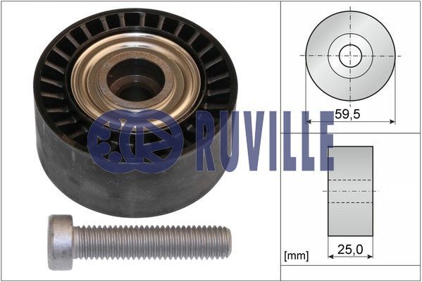 RUVILLE Паразитный / ведущий ролик, поликлиновой ремень 55941