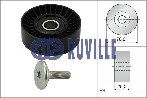 RUVILLE Паразитный / ведущий ролик, поликлиновой ремень 55952