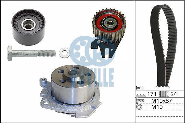 RUVILLE Водяной насос + комплект зубчатого ремня 56038701