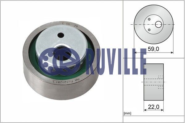 RUVILLE įtempiklio skriemulys, paskirstymo diržas 56600