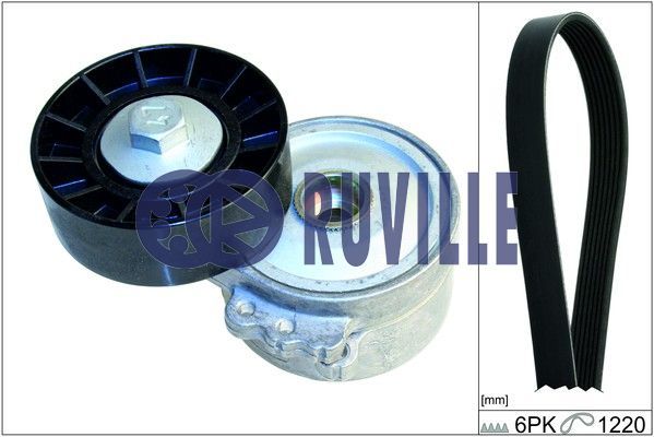 RUVILLE V formos rumbuotas diržas, komplektas 5665180