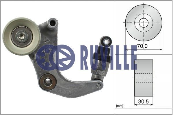 RUVILLE Натяжная планка, поликлиновой ремень 57437