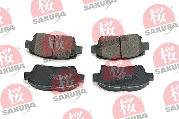 SAKURA Комплект тормозных колодок, дисковый тормоз 600-20-3963