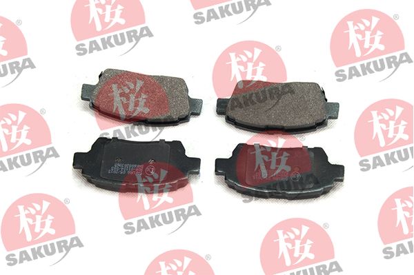 SAKURA Комплект тормозных колодок, дисковый тормоз 600-20-3965