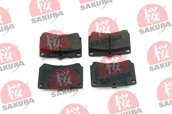 SAKURA Комплект тормозных колодок, дисковый тормоз 600-30-3540