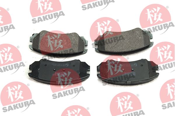 SAKURA Комплект тормозных колодок, дисковый тормоз 600-40-4780