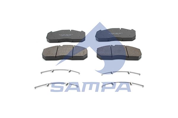 SAMPA stabdžių trinkelių rinkinys, diskinis stabdys 096.602