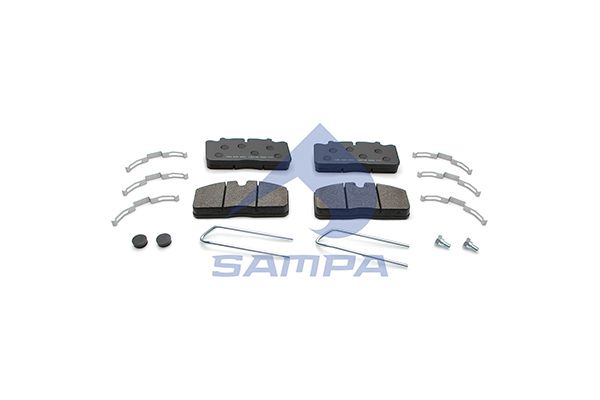 SAMPA stabdžių trinkelių rinkinys, diskinis stabdys 096.606